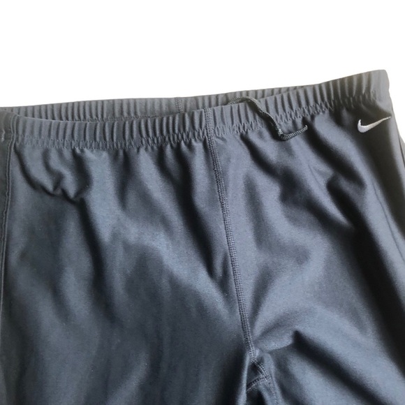 Women's Nike Dri Fit Running Pant Size L (12-14) Black Zip Back Pocket Outdoors - Picture 5 of 8